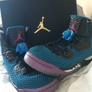 Blue and Purple Nike Air Jordan’s